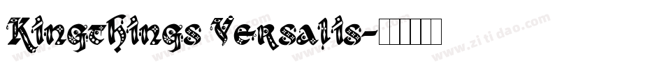 Kingthings Versalis字体转换